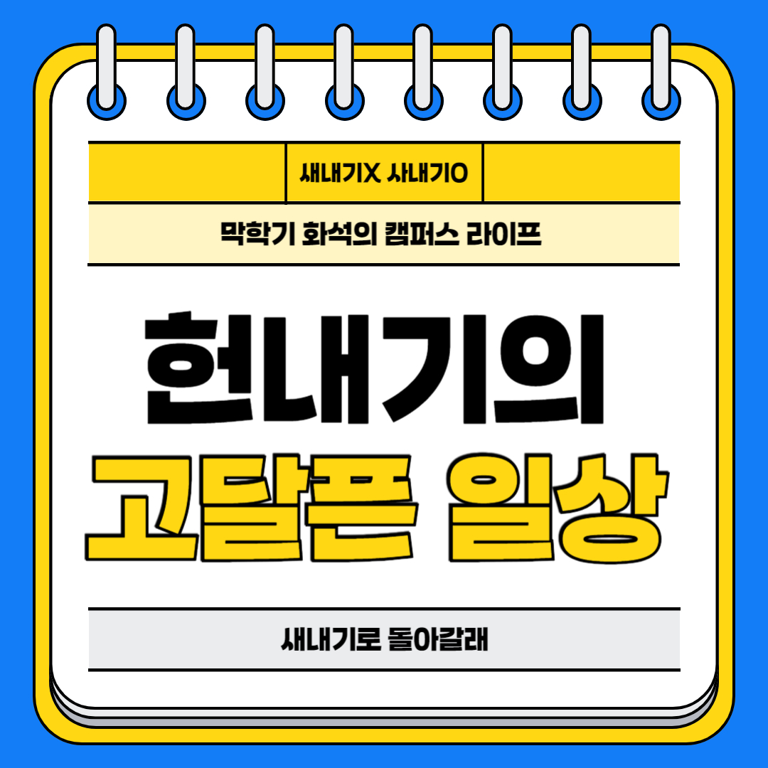새내기X 사내기O 막학기 화석의 캠퍼스 라이프 헌내기의 고달픈 일상 새내기로 돌아갈래