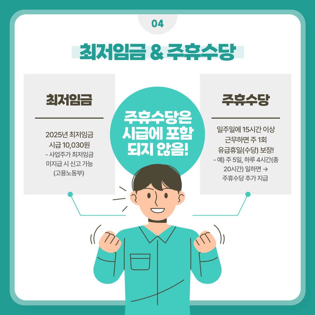 주휴수당은 시급에 포함되지 않는다