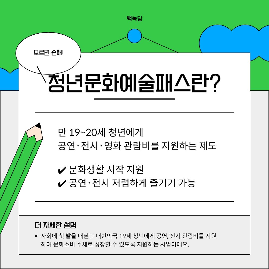 청년문화예술패스란? 청년문화예술패스란?