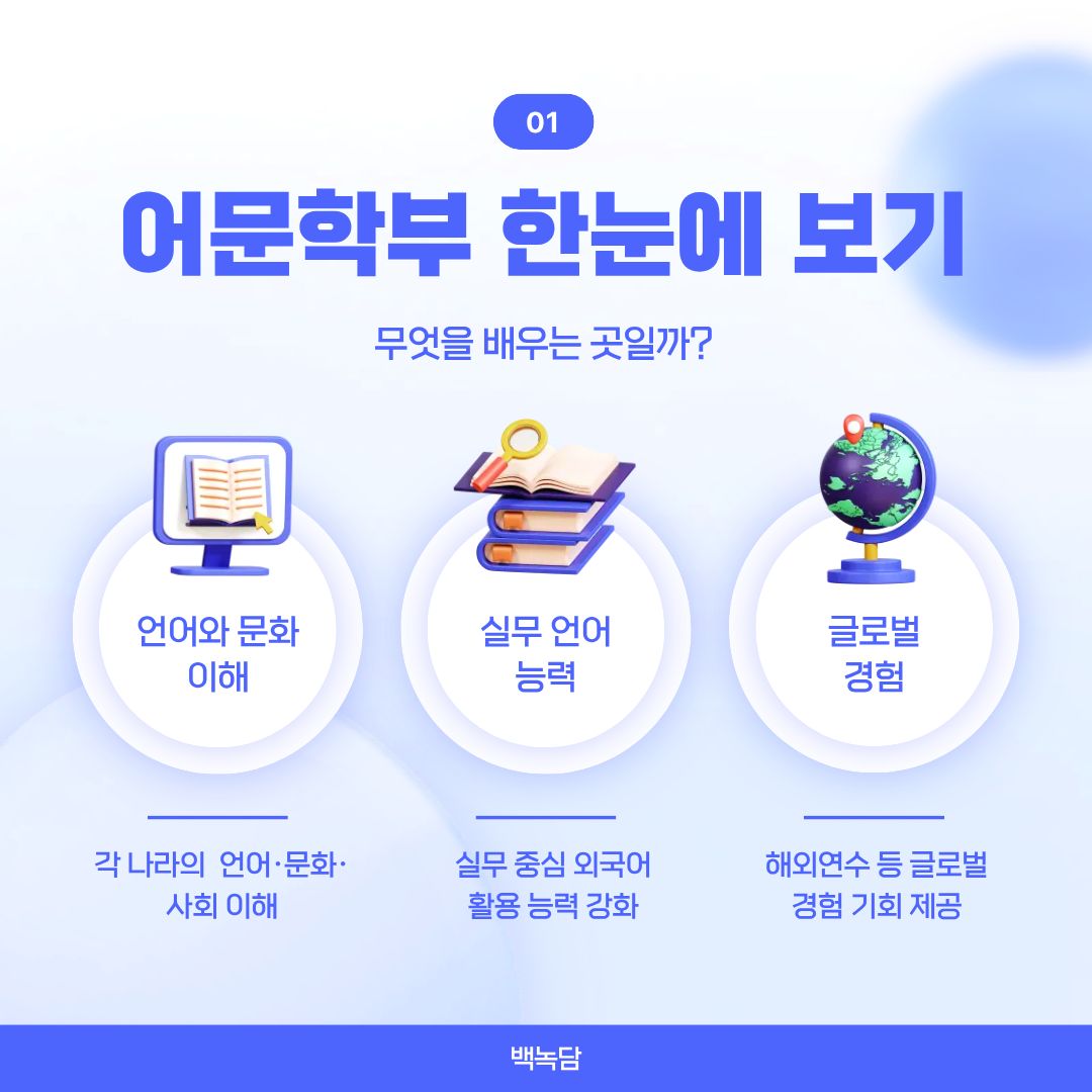 어문학부 한눈에 보기