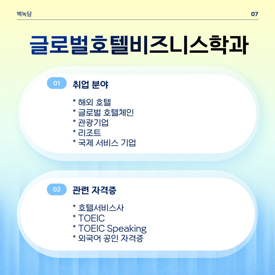 글로벌호텔비즈니스전공2 글로벌호텔비즈니스전공2