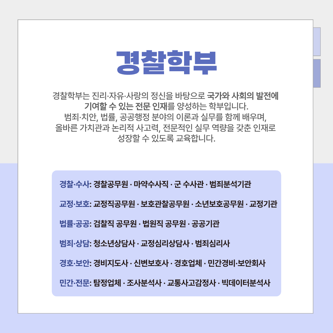 경찰학부 경찰학부