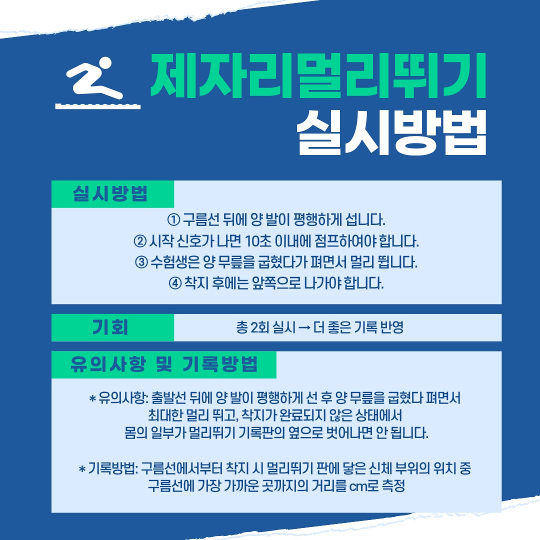 ‘제자리멀리뛰기’ ‘제자리멀리뛰기’
