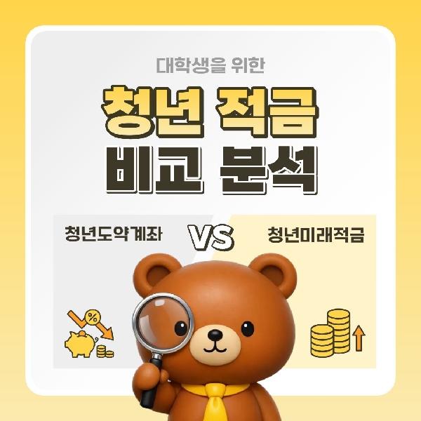 [백석인들을 위한 tip] 청년 적금 비교 분석 청년도약계좌 vs 청년미래적금 대표이미지